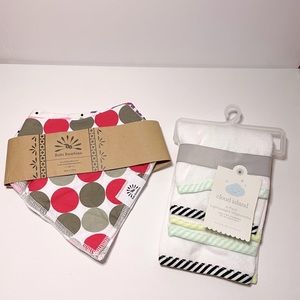 Baby bibs and washcloths